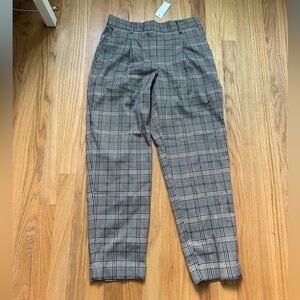 Plaid dress pants- new with tags